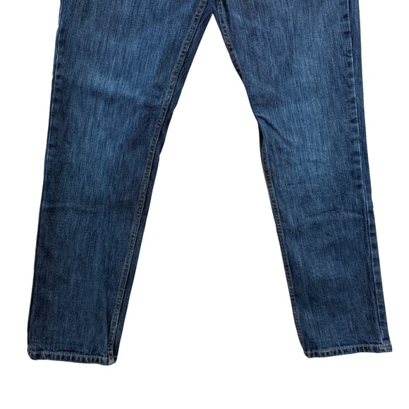 Levi Strauss Co 511 Slim Fit Jeans Dark Wash Blue Denim Mens W32 L32 - Picture 3 of 9